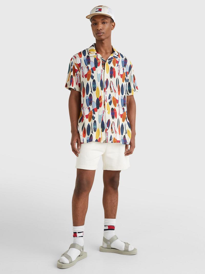 Férfi Tommy Hilfiger Surfboard print camp Ingek Színes | HU 1067SGL